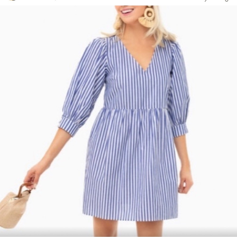 Pomander Place Lizzy Striped Shirt Dress